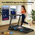 thumbnail image 2 of MERACH 2.5HP Folding Treadmill with Incline, Fitness Treadmill for Home with APP, 0.8-7.5MPH, LED Display, 2 of 8