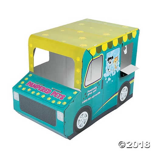 Pet Mobile Cardboard Playhouse - Walmart.com - Walmart.com