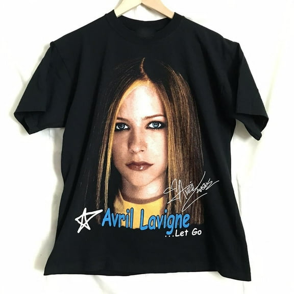 Let Go Album Of Avril Lavigne Cotton Black Full Size
