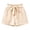 P10-Beige, variant on 5-6 Years Girl Pants Summer Shorts With Pockets Stretch Elastic Waist Playwear For Toddler Kids Staight Leg Trouser Classic Clothing Black