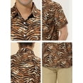 thumbnail image 6 of MODA NOVA Big & Tall Men's Casual Summer Animal Printed Button Down Shirts, 6 of 6