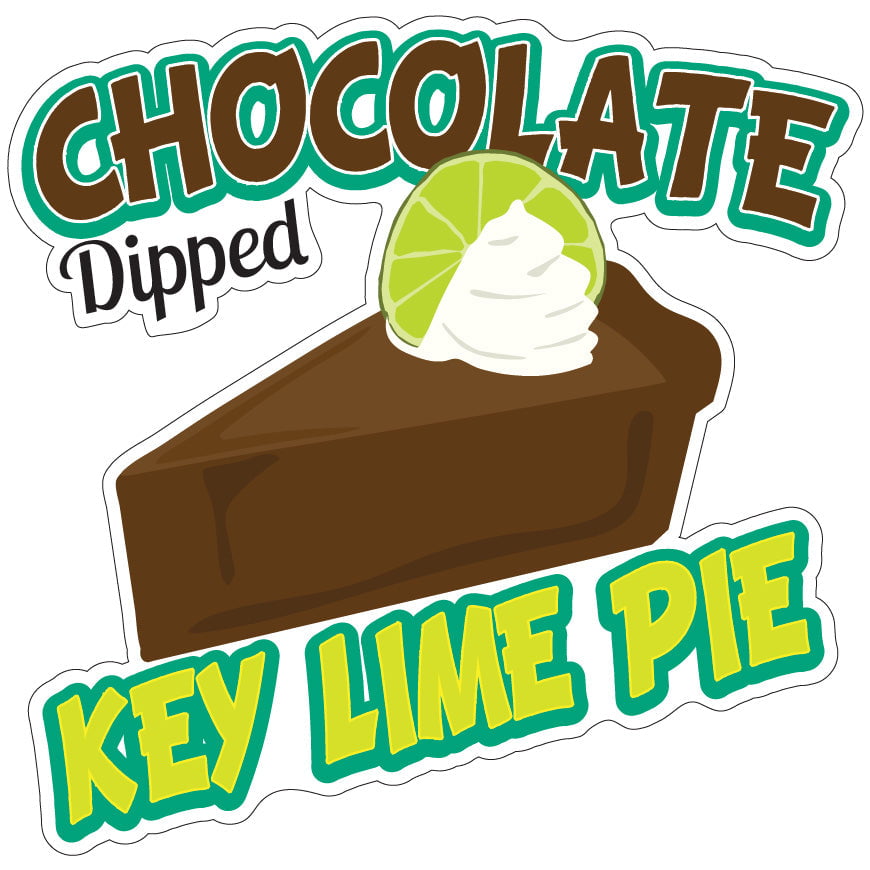 Key lime Chocolate Dipped DECAL Choose a Size Concession Food Truck Sticker 