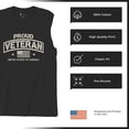 thumbnail image 6 of Proud Veteran Muscle Shirt Veteran's Day Military Honor US Flag Army Air Force RED Friday American Patriot Men's, 6 of 7