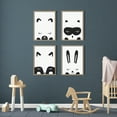 thumbnail image 6 of Kate and Laurel Sylvie Modern Baby Bear Framed Canvas Wall Art by Rachel Lee of My Dream Wall, 18x24 Natural, Minimalist Baby Animal Art for Wall, 6 of 7