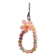 thumbnail image 1 of Cordón del encanto del teléfono móvil Strade Fareast Limited correa de muñeca cuentas flor Rosa, 1 of 6