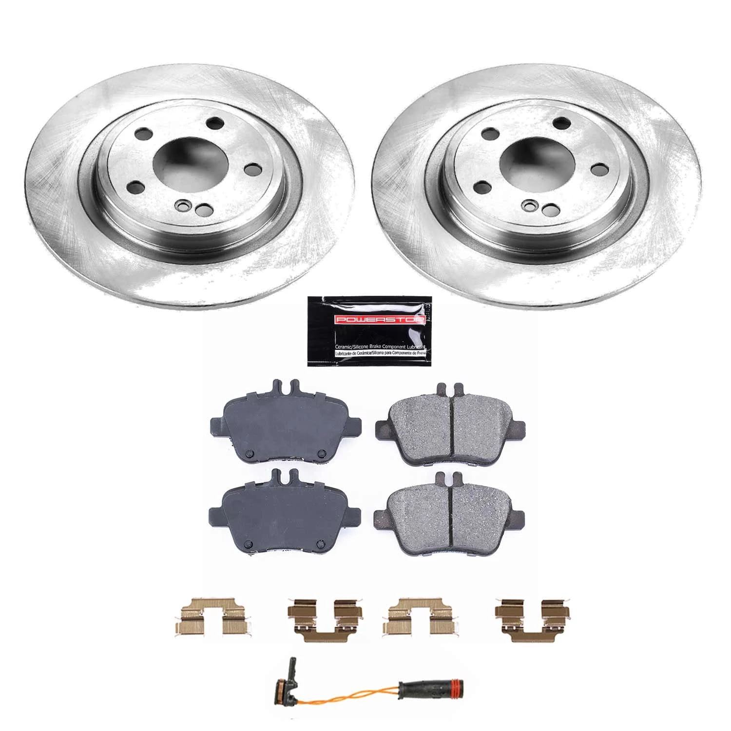 PowerStop Rear Stock Replacement Brake Pad and Rotor Kit Fits: MERCEDES-BENZ Select Models KOE6895