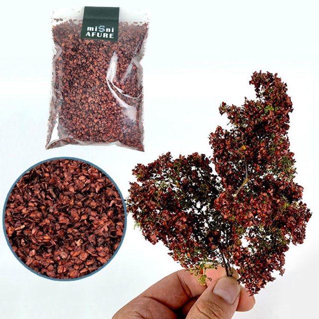 Paisaje estático Micro paisaje hojas 50ml escena accesorios hoja para modelo tren mesa de arena jardín de hadas arquitectura diseño de de construcción Marrón Yotijar cobertura del suelo del paisaje