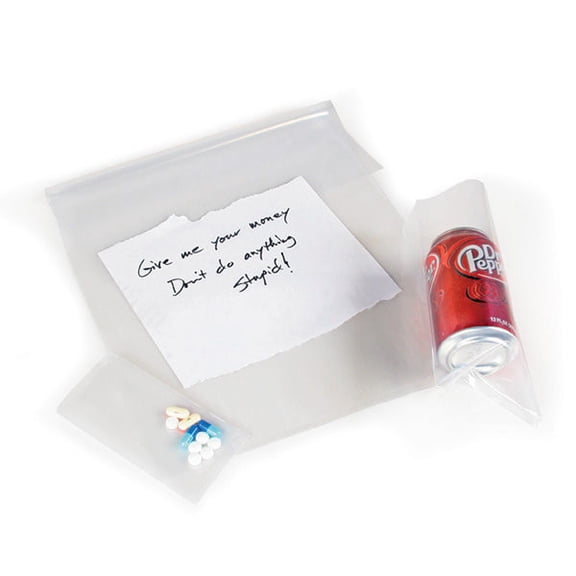 Safariland Heavy-Duty Plastic Evidence Bag, 12x18"