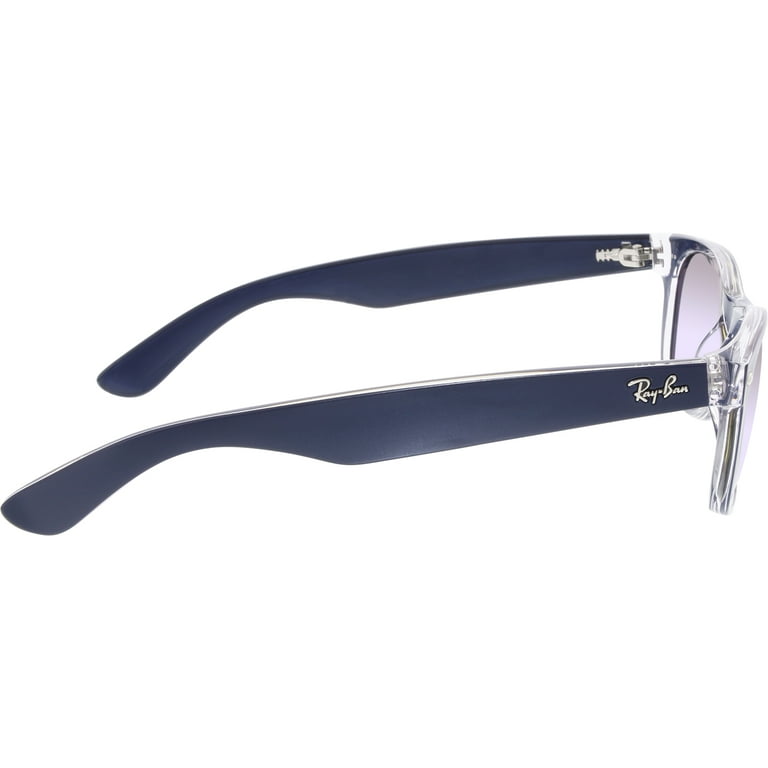 Ray Ban Women s Gradient New Wayfarer RB2132 6053M3 52 Blue Square Sunglasses