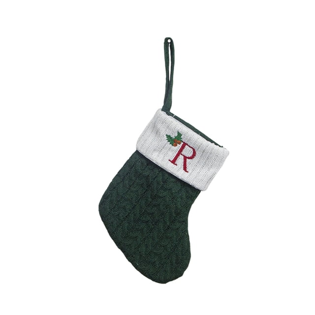 RKSTN Christmas Stockings Christmas Large Letters Christmas Stockings Cute Striped Christmas Tree Pendant Holiday Decorations Mini Christmas Stockings