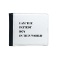 thumbnail image 1 of I Am The Fattest Boy Flip Bifold Faux Leather Wallet  Multi-Function Card Purse, 1 of 4