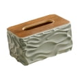 thumbnail image 1 of Dispensador de papel con tapa para caja de pañuelos, elegante y rectangular, accesorios para baño. Verde, 1 of 8