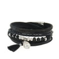 thumbnail image 4 of Pulsera de cristal borla perla jinwen para mujer Negro, 4 of 7