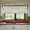 thumbnail image 3 of Yayeee Kitchen Curtains Tier Set of 2 Light Filtering 57"x24" Over Sink Window Panels, Various Vegetables Pattern, 3 of 7