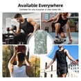thumbnail image 5 of Uemuo Retro Rooster4 Pattern Men's Sleeveless T-Shirt,Muscle Athletic Tank Top, Moisture-wicking Quick-dry Breathable Classic Tee Top for Gym Run Outdoor Sports-Large, 5 of 8