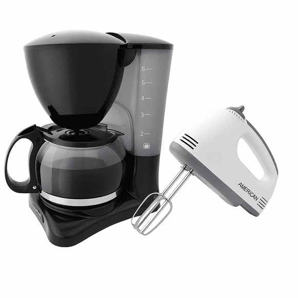 BATIDORA DE MANO 7 VEL + CAFETERA 6 TAZAS AMERICAN