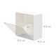 thumbnail image 3 of JShteea Caja Almacenamiento Montada en La Pared Soportes Pared para Bastoncillos Algodón Con Solapa Transparente, 3 of 3