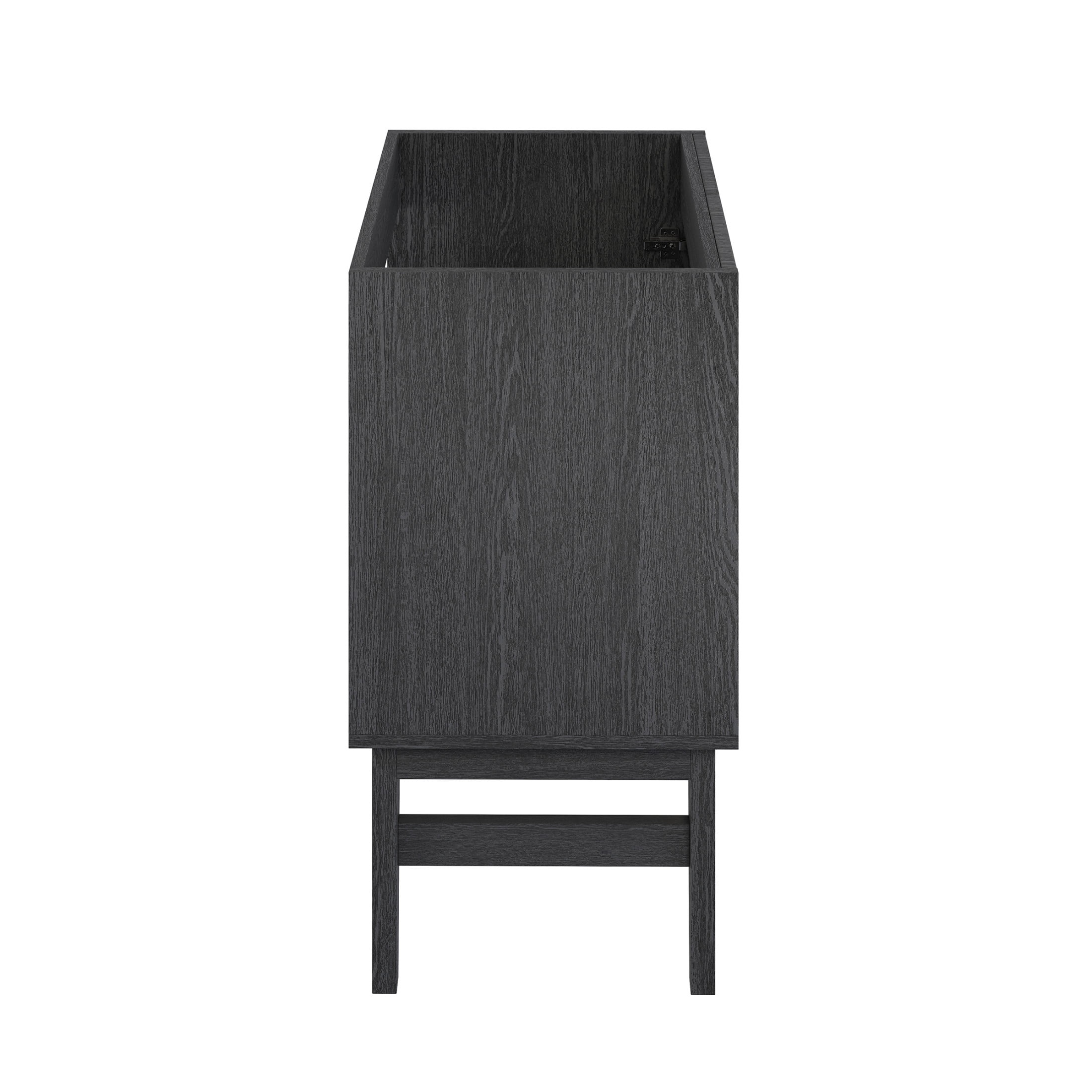 Bosse 24" Freestanding Bathroom Vanity Cabinet without Top in Black Oak