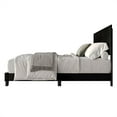thumbnail image 5 of Home Design Vallejo King Velvet Upholstered Panel Bed Frame For Adult, Box Spring Required, Black, 5 of 11