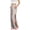 Brown, variant on Striped Post-Surgery Recovery Pants for Women, Side Open Adaptive Clothing with Velcro Closures, Nursing Trousers for Hip & Knee Surgery Care