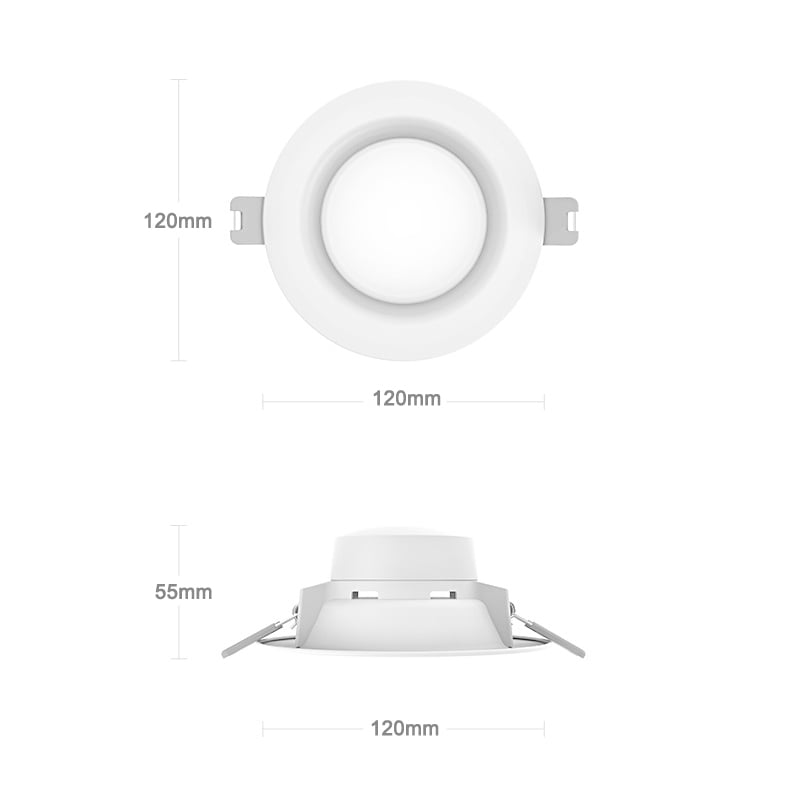 Full Function LED Smart Downlight Round Ceiling Recessed Spot Light for