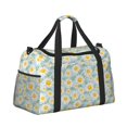 thumbnail image 2 of Rateoe Daisies Flowers Pattern Gym Bag for Women, Duffle Bag for Travel with Wet Pocket, Carry on Weekender Bags for Women, Water Resistant Travel Bag Duffel Bag, 2 of 7