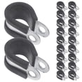 thumbnail image 1 of Miangastore 20pcs Cable Clamp Brake Line Clamp Tube Clamp Pipe Clamp Tool Stainless Steel Clamp Supply, 1 of 8