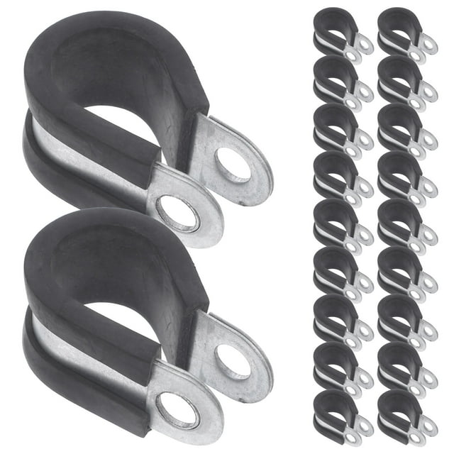 Miangastore 20pcs Cable Clamp Brake Line Clamp Tube Clamp Pipe Clamp Tool Stainless Steel Clamp Supply
