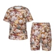 thumbnail image 1 of Balery Colorful Seashells Conjunto de Pijama Infantil de Manga Corta con Estampado – Ropa de Dormir de Algodón Suave-Large, 1 of 6