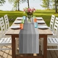 thumbnail image 4 of Table Runners 70 Inches Long Dress Scarves, Grey Ombre Wooden Farmhouse Coffee/Dining/Kitchen Table Decor, Holiday Table Runner, Farmhouse Retro Gray Wood Gradient 13x70 Inch, 4 of 9