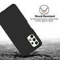 thumbnail image 5 of TJS for Samsung Galaxy A23 5G 4G Phone Case, with Tempered Glass Screen Protector, Magnetic Support Dual Layer Drop Protection Impact Rugged Armor Cover (Black), 5 of 7