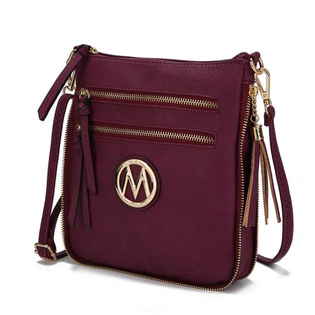 MKF Collection MKF-0229PL Angelina Crossbody Bag, Purple