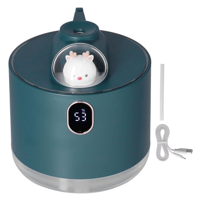 Humidificador de gran capacidad de 500 ml con luz nocturna y carga USB para coche, ideal para el hogar y el jardín.