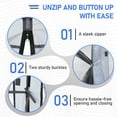 thumbnail image 6 of IVV Pop Up Gazebo - 6.8' x 7.2' Screen Tent with/ 4 Mesh Sidewalls and Carry Bag, Camping Canopy Screen House for Outdoor Activities (Gray), 6 of 10