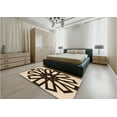 thumbnail image 4 of Ahgly Company Indoor Square Patterned Deep Peach Orange Area Rugs, 8' Square, 4 of 6
