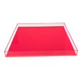 thumbnail image 1 of Neon Hot Pink Lucite Tray - Large, 1 of 1