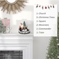 thumbnail image 4 of HOMCOM LED Lighted Christmas Village Houses with Rotating Train, 4 of 9