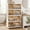 White, variant on Avaloomia Home 328QT Storage Bins with Lids and Wheels, 4 Tier Plastic Collapsible Storage Cabinets with Magnetic Doors Closet Organizer and Storage for Bathroom Kitchen Living Room, White