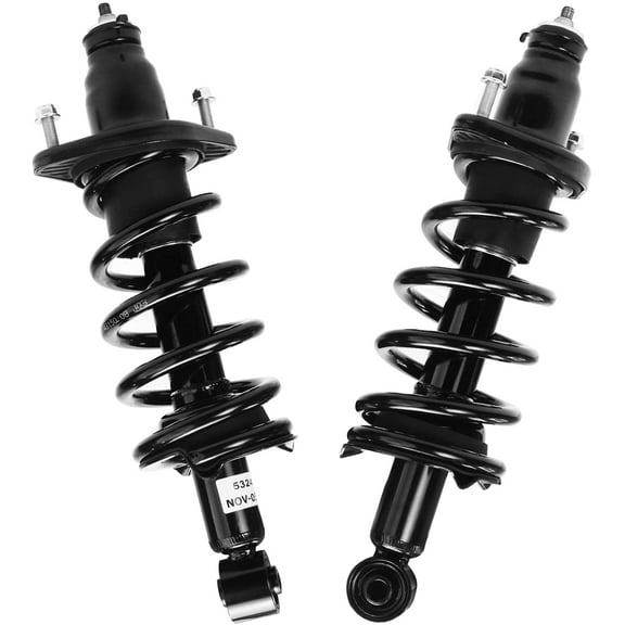 Detroit Axle - Rear Struts for 2007-2011 Honda CR-V Complete 2pc Struts w/Coil Spring 2008 2009 2010 Replacement Quick Install Ready Struts Assembly
