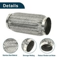 thumbnail image 4 of Unique Bargains Car Exhaust Flex Pipe 3.14 Inch OD Flexible Braided Exhaust Tube Universal Flexible Pipe Tubing Silver Tone 1 Pc, 4 of 6