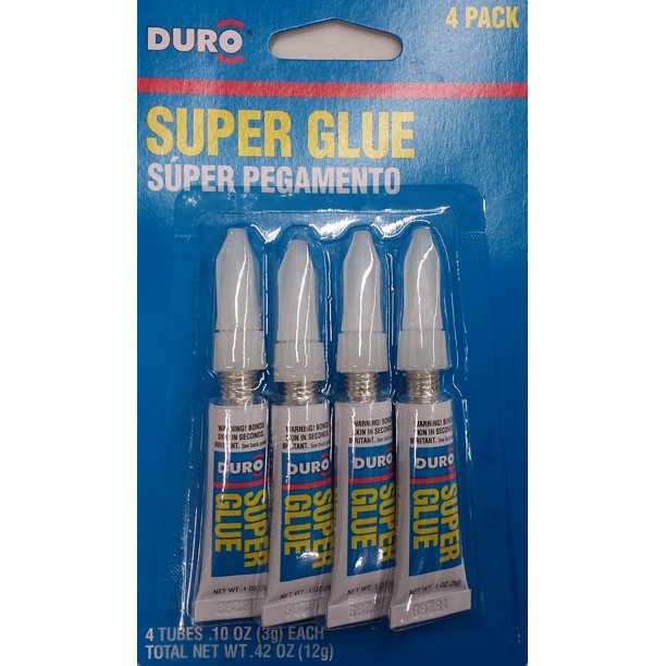 Duro AllPurpose Super Glue, 0.42 Oz., 4 Pack