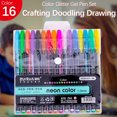 thumbnail image 1 of CUITING 50% off Clear! Ink Pens Bulk Glitter Gel Pen Set Coloring Art Marker Books Crafting Doodling Drawing 2ml, 1 of 3