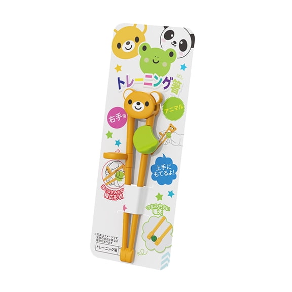 Sunhuiii Child-Friendly Training Chopsticks Yellow ABS Silica Gel