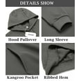 thumbnail image 6 of COOFANDY Men's Hooded Sweatshirts Long Sleeve Casual Waffle Knit Pullover Hoodies with Kanga Pocket, 6 of 7