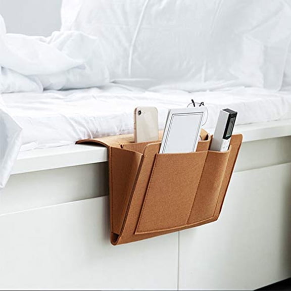 Bedside Caddy Organizer Hanging Storage Pocket Holder For Tablet Magazine Phone Remotes Home Textile Dorm Bunk Bed Space