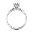 thumbnail image 3 of Brig Jewel 1.7 Ct Princess Cut Moissanite Solitaire Ring - Women's Engagement Ring - 14K White Gold Plated Ring - Anniversary Gift - Stylish Women's Ring - Birthday Affordable Moissanite Ring, 3 of 3