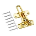 thumbnail image 2 of Cerradura de puerta con barra oscilante, cerradura de puerta de seguridad, herrajes para puertas de alta resistencia, pestillo abatible para Dorado, 2 of 9
