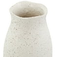thumbnail image 4 of DecMode 16" Abstract Wavy Cream Ceramic Vase with Textured Speckled Detailing, 4 of 10