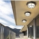 thumbnail image 4 of Plafón de exterior Milano blanco de diseño rústico resistente al agua IP44 perfecto para jardín y terraza, 4 of 5