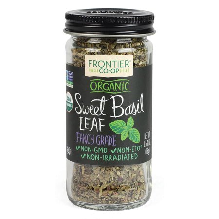 Frontier Co-Op Organic Sweet Basil Leaf 0.56 oz Pack of 2